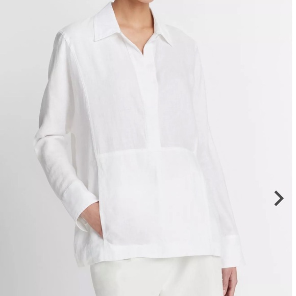Vince Relaxed Kangaroo Linen shirt
